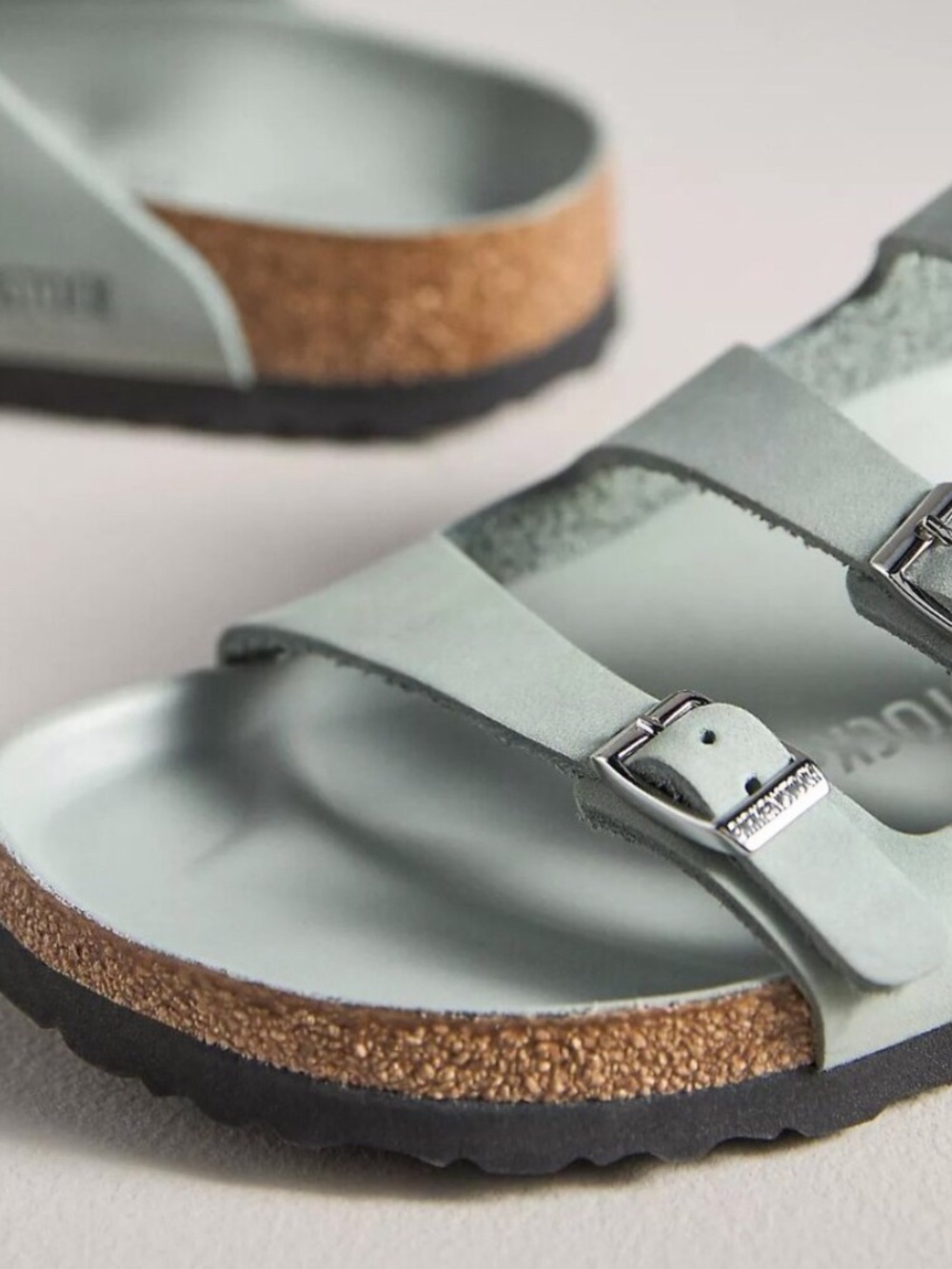 Birkenstock 37 Florida Fresh Sandals in Pure Sage EUC - Picture 2 of 5